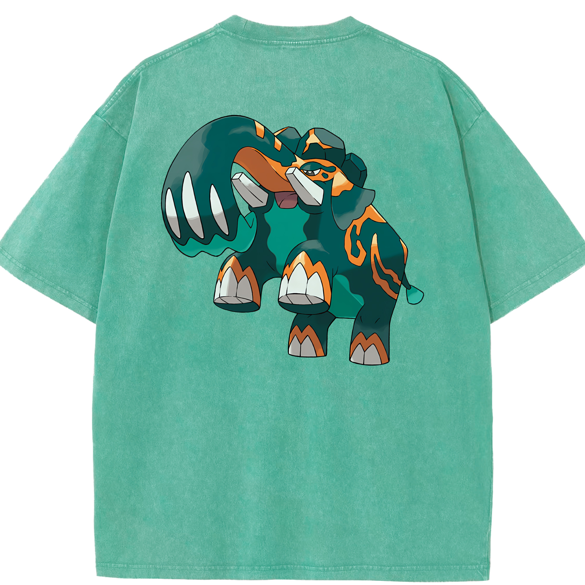 （画像用） ポケットモンスター Pokémon 綿100% ヴィンテージ風 半袖Tシャツ（背面プリント）